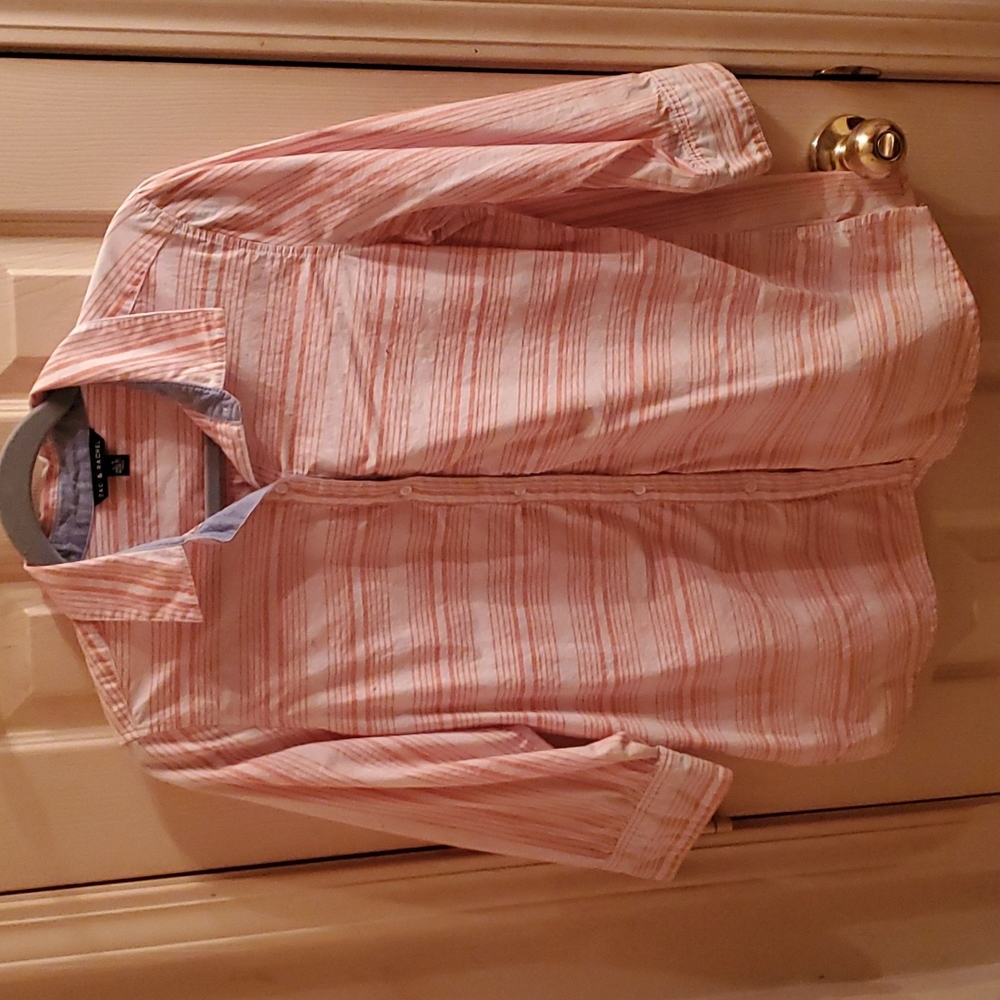 My dear Mama's estate closet with blouses, sweaters, pants, shoes and purses.